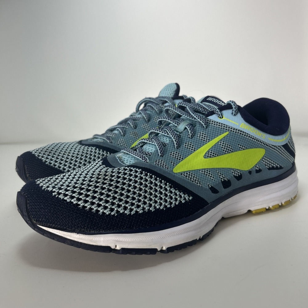 Brooks Revel Running Shoes Women's Size 11, Blue/Lime Popsicle Walking Shoes